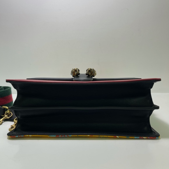 Gucci Satin Calfskin Bamboo Tokyo Print Medium Dionysus Top Handle Bag - Picture 9 of 13